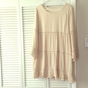 Super cute cream flowy dress